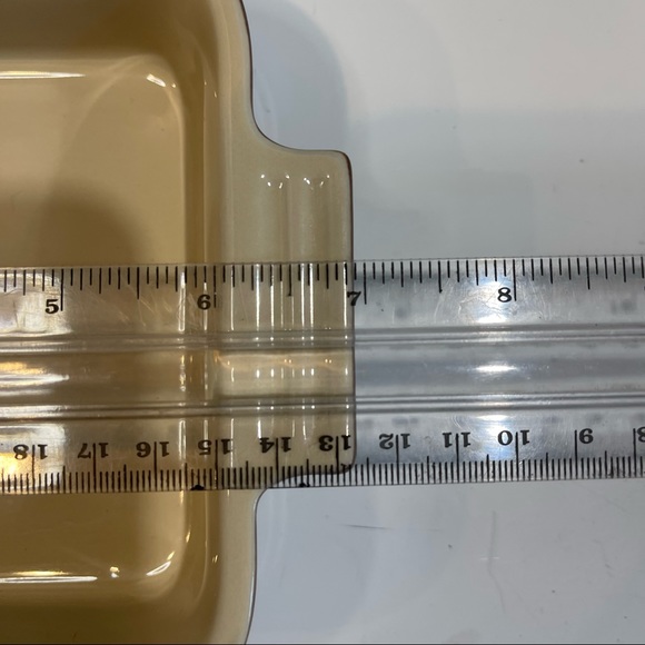 Le Creuset stoneware baking dish square set of 2 glazed finish 0648 and 0650 - Picture 4 of 14